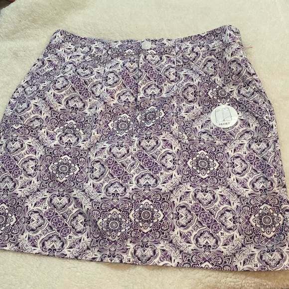 croft & barrow Dresses & Skirts - 🆕💜Croft & Barrow Skort, Purple Pattern, size 10